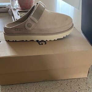 UGG Tan Suede Slip-On Mules